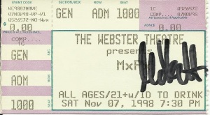 MXPX concert ticket